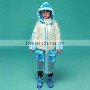 2016 Promotional Wholesale High Quality Lovely Hooded Pvc Raincoats for Boys photo-4