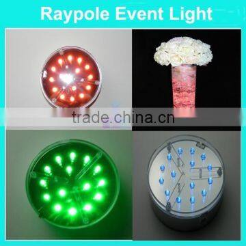 Promotional gifts 10cm round event party supplies table decoration led uplight wireless battery