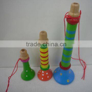 Cheap Natural Wooden Trumpet photo-3