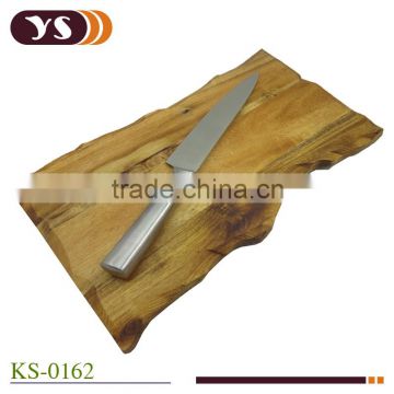 8'' hollow handle chef knife and Irregular board set