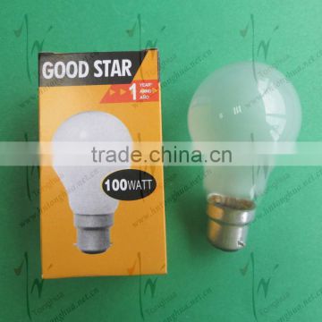 A55 100W Frosted Bulb 230 B22 BC 820LM, 1000H