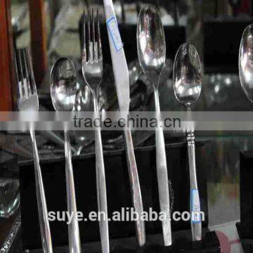 Best Quality Porcelain Handle Stainless Steel Knives Fork and Spoon Flatware Cheap photo-5