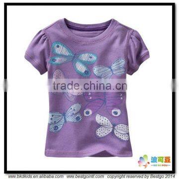 BKD 100% cotton jersey printed kids t-shirt