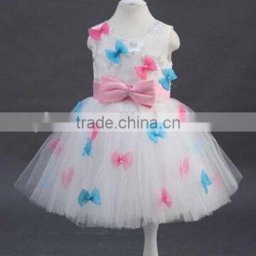 Summer Hot Sale Bows Girls Dress Birthday Bows Girls Dress photo-2