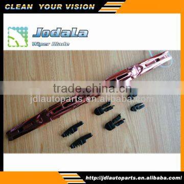 colored chrom double plastic windshield wiper