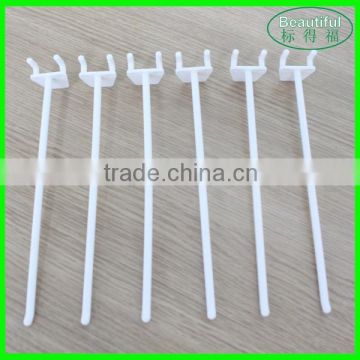 Wholesale supermarket display plastic hook/plastic small display hook for pegboard