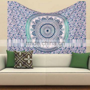 Cotton Ombre Ethnic Indian Mandala Psychedelic Wall Decor Hippie Bohemian Home Decor Wall Hanging Tapestry