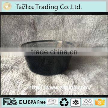 8-pck 650ml Black Plastic Microwaveable & Freezer Compartment Disposable Food Container With Clear Lid photo-4