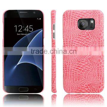 Best Hard PU CROCO Case Cover for Samsung Galaxy S7 Edge Leather Housing