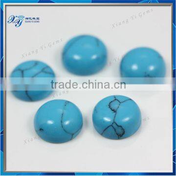 Wuzhou beauty Iran turquoise Aquamarine color round brilliant cut for dresses decoration