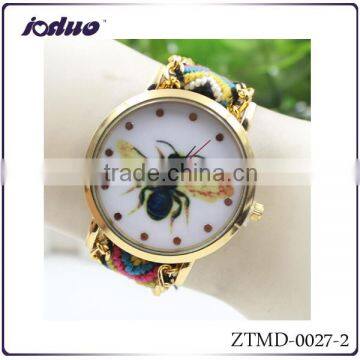 Wholesale DIY Women Hand Made Bee Metal Watches