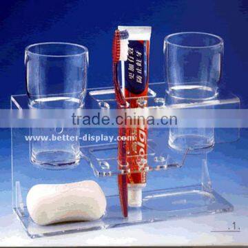 Custom Clear Acrylic Bathroom Corner Towel Rack photo-2