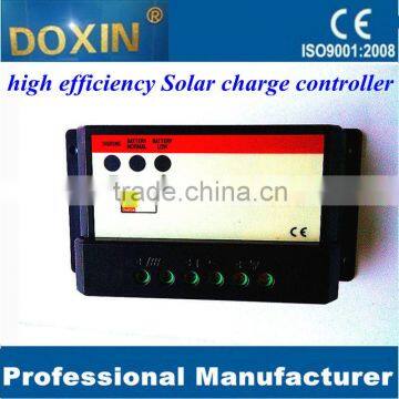 high efficiency led solar charge controller 10A 12V/24V