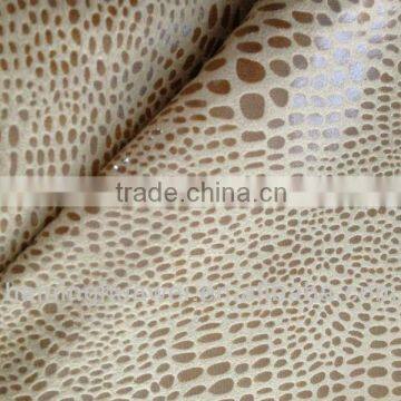 100%Polyester bronzed suede for fashion garments