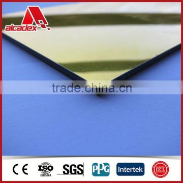 3mm 4mm mirror finish acp sheet aluminium composite panel