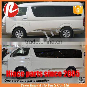 Car modification decoration accessoires body color side sticker printing A B design for Toyota hiace 2005-2016