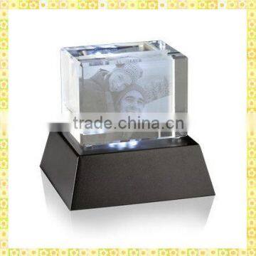 Personalized Engraved 3D Laser Crystal Trophy For Family Tree Souvenirs