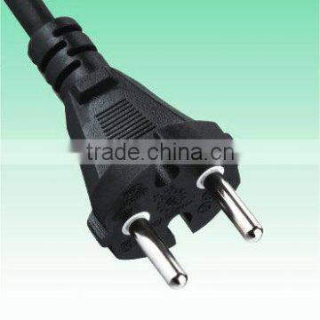 10A 250V VDE approval EURO power cord with 2pin tool plug