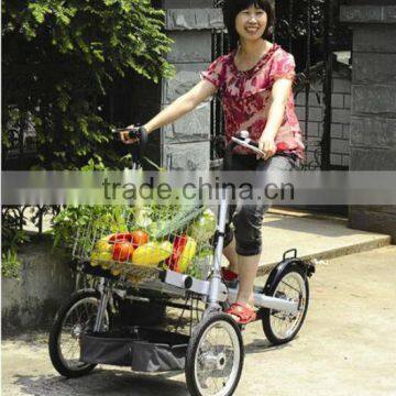 3 Wheel Small Electric Shopping Carts With Big Shopping Basket photo-2