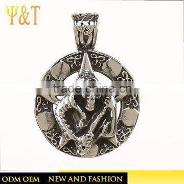 Fashion star skull pendant,halloween light up skull necklace pendant