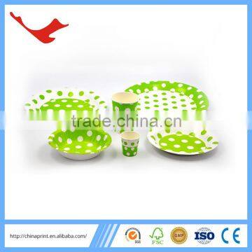005 ECO Friendly Dinner Set Disposable Paper Plate
