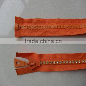 Rhinestione Plastic Zippers