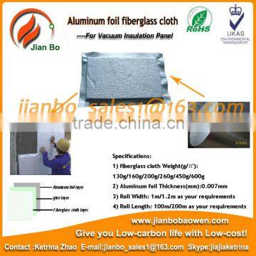 aluminum foil fiberglass cloth for Vacuum Insulation Panel