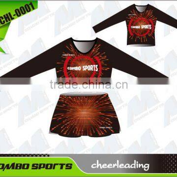 long sleeve cheerleading uniforms