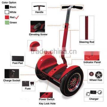 17inch 1600W self balancing electric kick scooter for adults