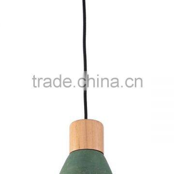 Manufacturer's concrete light wooden bulbholder lamp