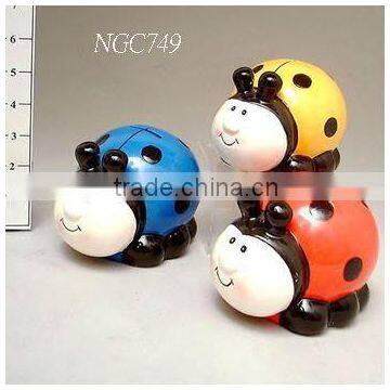 Ceramic ladybird piggy bank saving bank money box