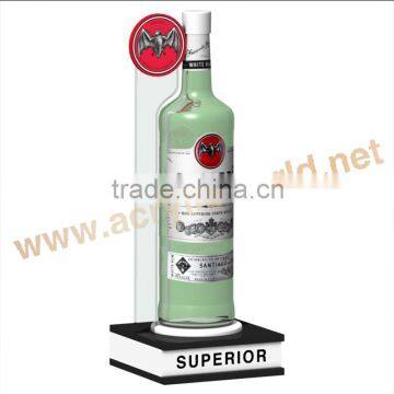 brand wine showcase acrylic wine bottle display glorifier