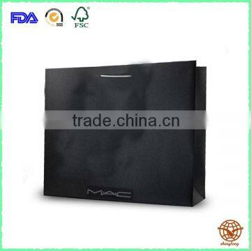 High Quality gift bag with Rope Hanle , Matte Black shopping bag