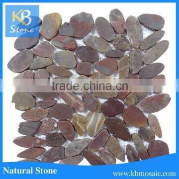 High quality bathroom floor red pebble stone