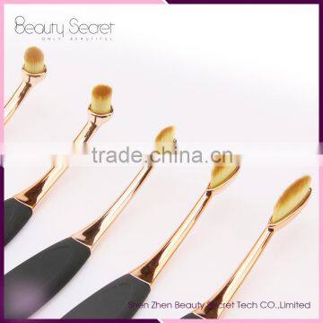 Hot selling 10pcs oval tooth makeup brush set