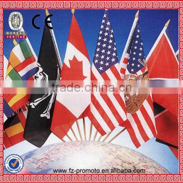 cheap promotional polyester hand flag