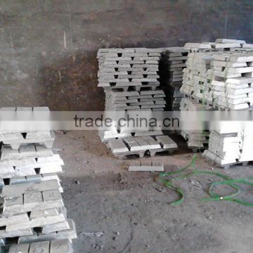 ISO certificated high grade zinc ingot 99.95% for rubber industry