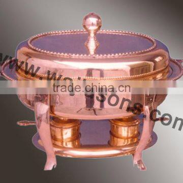 Rounded Base Handmade Chafing Dish for Sale | High Quality Metal Made Chafing Dish | Stainless Steel Chafing Dish photo-6