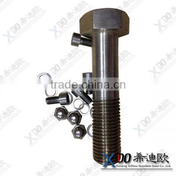 904L hardware stainless steel metric hex bolts and nuts