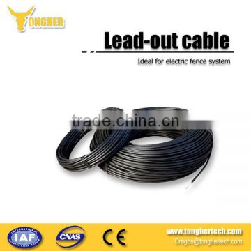 20KV double insulated PE electric fence lead out cable,high voltage cable