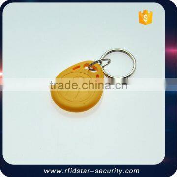 Good Quality 13.56MHz MF IC ABS Key Tag with Matel Ring