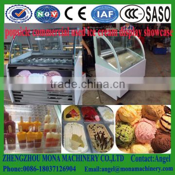 Commercial ice cream popsicle cake display case refrigerator showcase with factory price