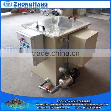 Recirculting aquaculture rotary drum vacuum filter