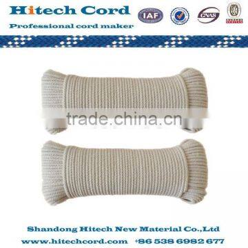 8mm soft natural color cotton braided rope for sale