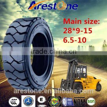 tyre factory lowest price solid forklift tires 28*9-15, Industrial forklift Tyre 6.5-10