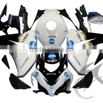 For 08-11 Honda CBR1000RR Black & White Injection ABS Fairing Body Work