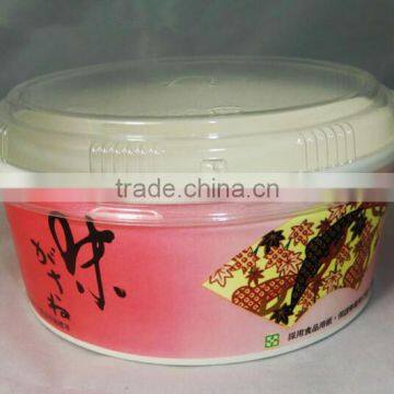 Accept Custom Order BOPS Material Disposable Round Plastic Lid for Paper Bowl photo-2