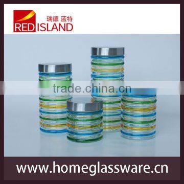 Wholesale 4 Size Glass Jars With Stainless Steel Lid for Food Storage photo-3