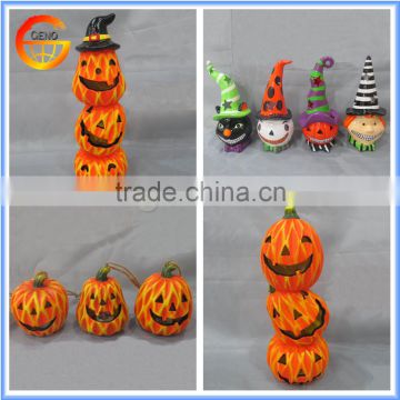 Various of ceramic halloween pumpkin decorations led light pumpkin