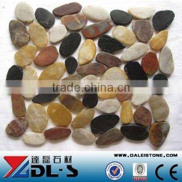 Decorative Pebble Mixed Color River Stone Pebble Mosaic